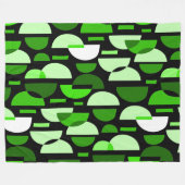 Couverture Polaire Motif croissant 010921 - Vert herbe (Devant (Horizontal))