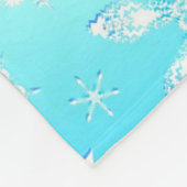 Couverture Polaire Motif Crystal Snowflakes (Coin)