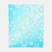Couverture Polaire Motif Crystal Snowflakes (Devant)