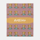 Couverture Polaire Motif Cuisine Cheetah (Devant)