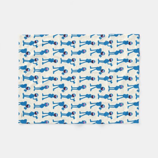 Couverture Polaire Motif Cute Grover (Devant (Horizontal))