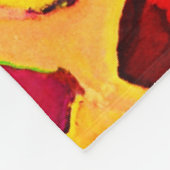 Couverture Polaire Motif d'abstractions colorées (Coin)