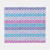 Couverture Polaire Motif d'ADN (Devant (Horizontal))