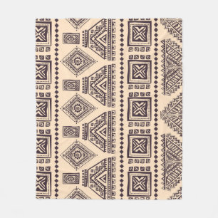 Couverture Polaire Motif d'affaires tribal, ethnique, vintage