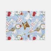Couverture Polaire Motif d'Alice du pays des merveilles (Devant (Horizontal))