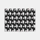 Couverture Polaire Motif dalmatien de chiot (Devant (Horizontal))