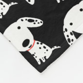 Couverture Polaire Motif dalmatien de chiot (Coin)