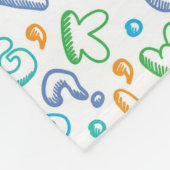 Couverture Polaire motif d'alphabet (Coin)