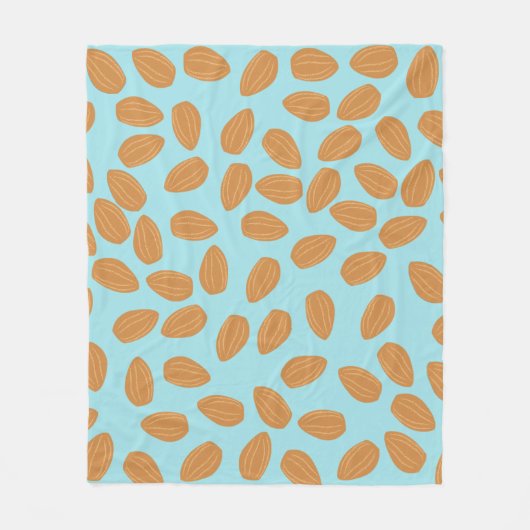 Couverture Polaire Motif d'amandes (Devant)