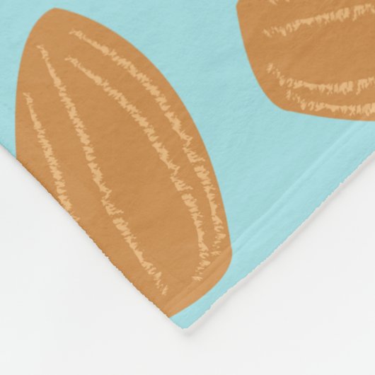 Couverture Polaire Motif d'amandes (Coin)