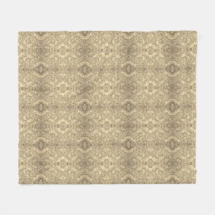 Couverture Polaire Motif damassé vintage élégant