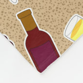 Couverture Polaire Motif d'amateur de vin (Coin)