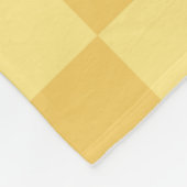 Couverture Polaire Motif damier jaune (Coin)