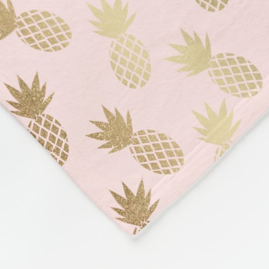 Couverture Polaire Motif d'ananas (Coin)
