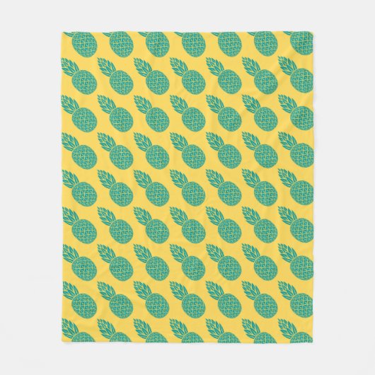 Couverture Polaire Motif d'ananas (Devant)