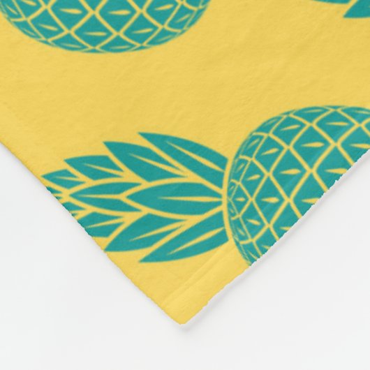 Couverture Polaire Motif d'ananas (Coin)