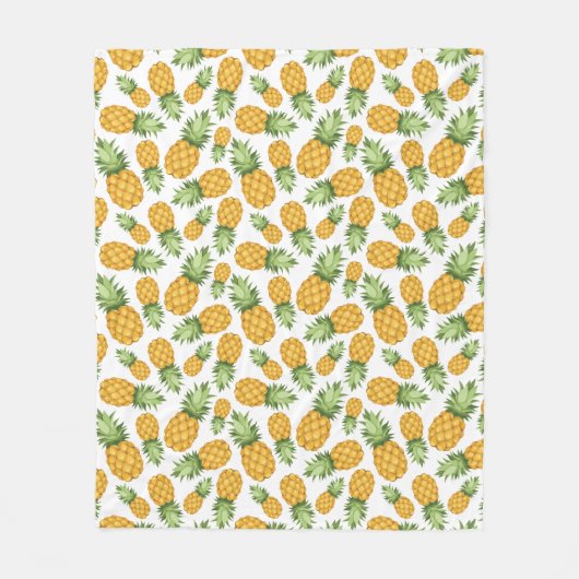 Couverture Polaire Motif d'ananas de bande dessinée (Devant)