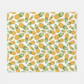 Couverture Polaire Motif d'ananas de bande dessinée (Devant (Horizontal))
