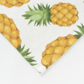 Couverture Polaire Motif d'ananas de bande dessinée (Coin)