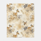 Couverture Polaire Motif d'animal de faon de forêt (Devant)