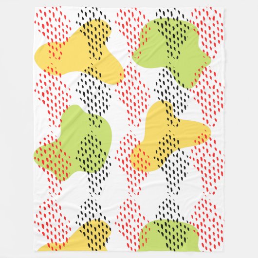 Couverture Polaire Motif d'aquarelle Abstrait moderne (Devant)