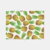 Couverture Polaire Motif d'aquarelle ananas (Devant (Horizontal))