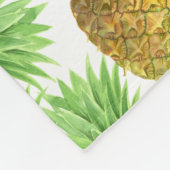 Couverture Polaire Motif d'aquarelle ananas (Coin)