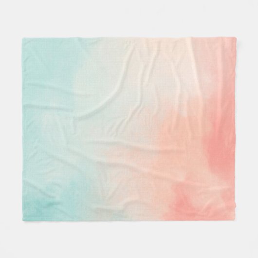 Couverture Polaire motif d'aquarelle Arrière - plan (Devant (Horizontal))