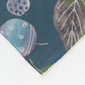 Couverture Polaire Motif d'aquarelle Blue Birds (Coin)