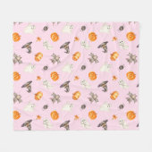 Couverture Polaire Motif d'aquarelle Casquette d'araignée d'Halloween (Devant (Horizontal))