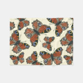 Couverture Polaire Motif d'aquarelle papillons (Devant (Horizontal))