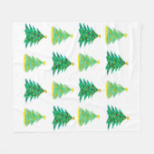 Couverture Polaire Motif d'arbre de Noël (Devant (Horizontal))
