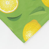 Couverture Polaire Motif d'arrière - plan de citrons (Coin)