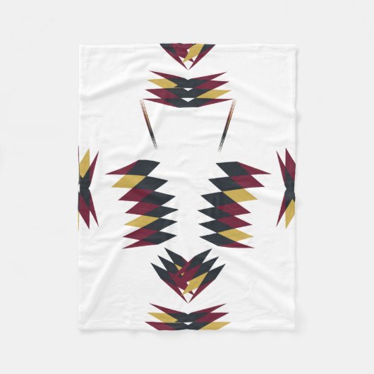 Couverture Polaire Motif d'art autochtone du sud-ouest (Devant)