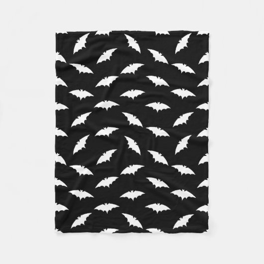 Couverture Polaire Motif d'art de la silhouette de chauve-souris Hall (Devant)