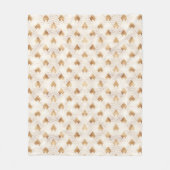 Couverture Polaire Motif d'art déco d'or (Devant)