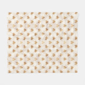 Couverture Polaire Motif d'art déco d'or (Devant (Horizontal))
