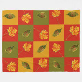 Couverture Polaire Motif d'automne (Devant (Horizontal))