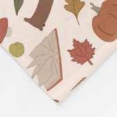 Couverture Polaire Motif d'automne confortable (Coin)