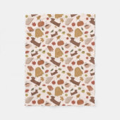 Couverture Polaire Motif d'automne confortable (Devant)