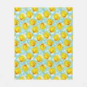 Couverture Polaire Motif de bain canards en caoutchouc (Devant)