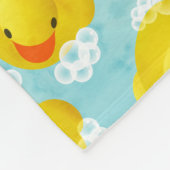 Couverture Polaire Motif de bain canards en caoutchouc (Coin)