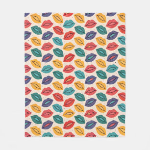 Couverture Polaire Motif de baiser