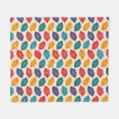 Couverture Polaire Motif de baiser (Devant (Horizontal))