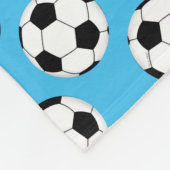 Couverture Polaire Motif de balle de football (Coin)