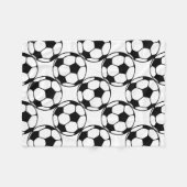Couverture Polaire motif de ballon de football (Devant (Horizontal))