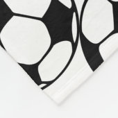 Couverture Polaire motif de ballon de football (Coin)