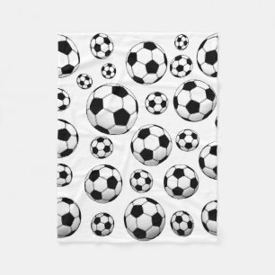 Couverture Polaire Motif de ballon de football