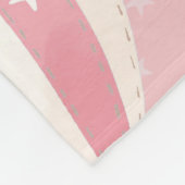 Couverture Polaire Motif de ballons roses (Coin)