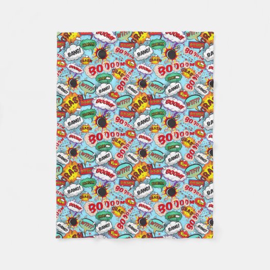 Couverture Polaire Motif de bande dessinée (Devant)